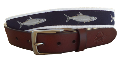 Tarpon Fish Leather Belt