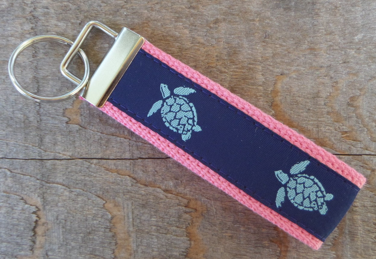 Teal Sea Turtle Key Chain