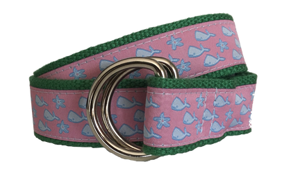 Whales and Starfish D-Ring Belt