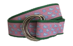 Whales and Starfish D-Ring Belt