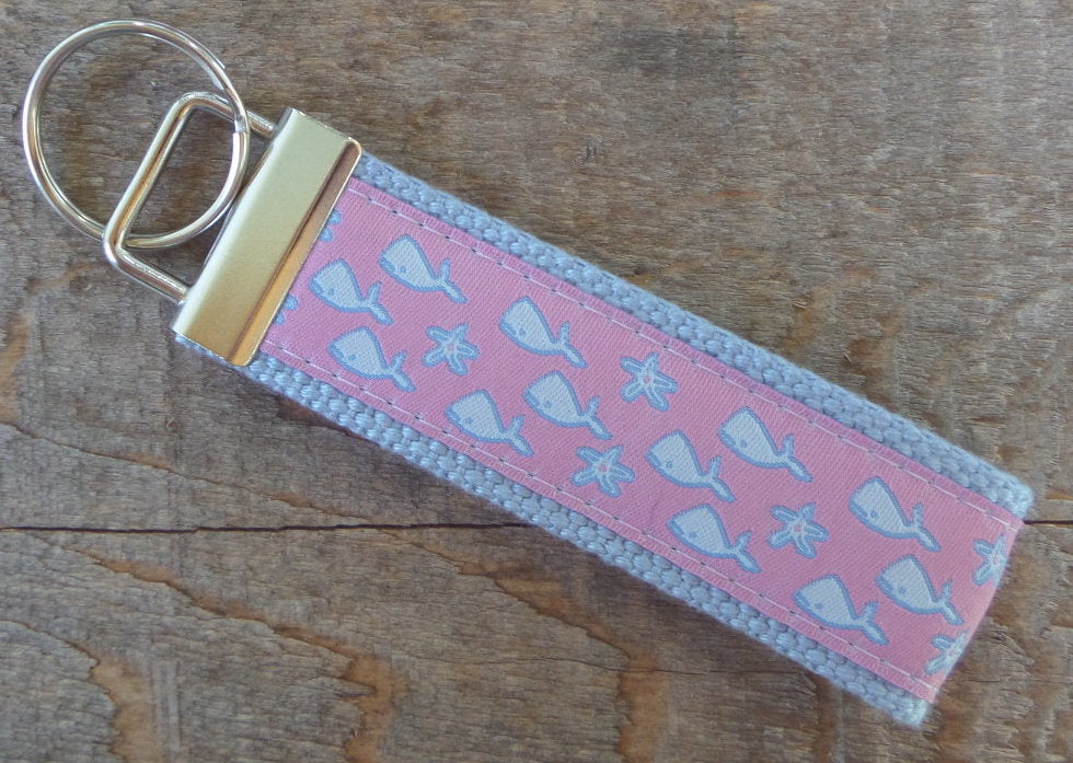 Whales and Starfish Key Chain
