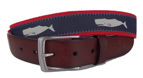 Gray Whale Leather Belt