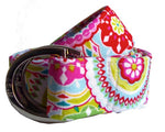 Carnival Colorful Bright Summer Fabric D-Ring Belt