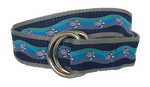 Sea Turtle Wave D-Ring Belt